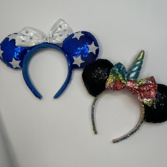 Disney Accessories - Disney Unicorn Patriotic Sequin Mickey Minnie Ears